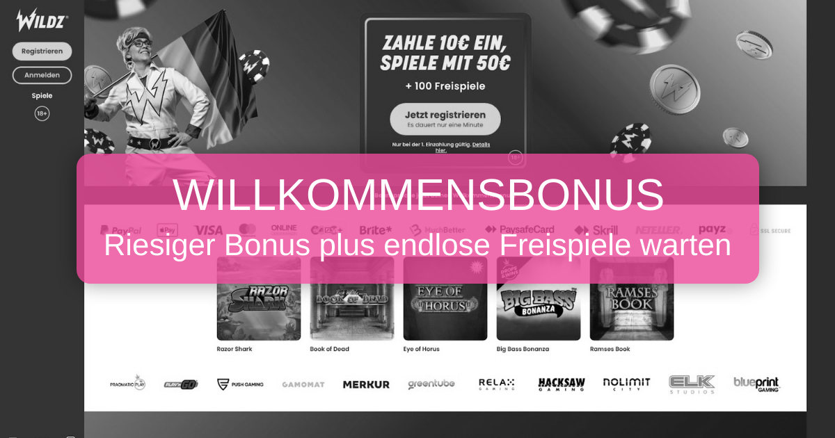 Wildz Casino - Online spielen für Gewinne